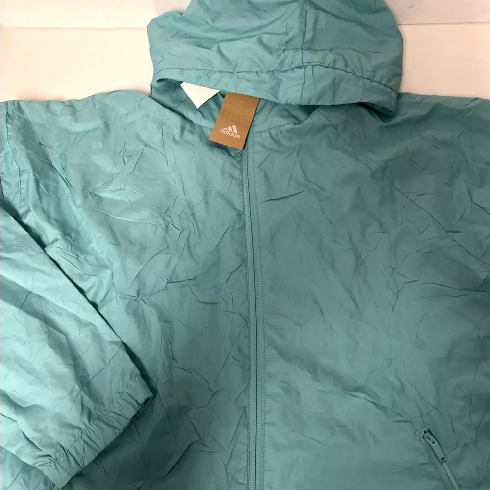 Adidas Women’s Teal Windbreaker Jacket